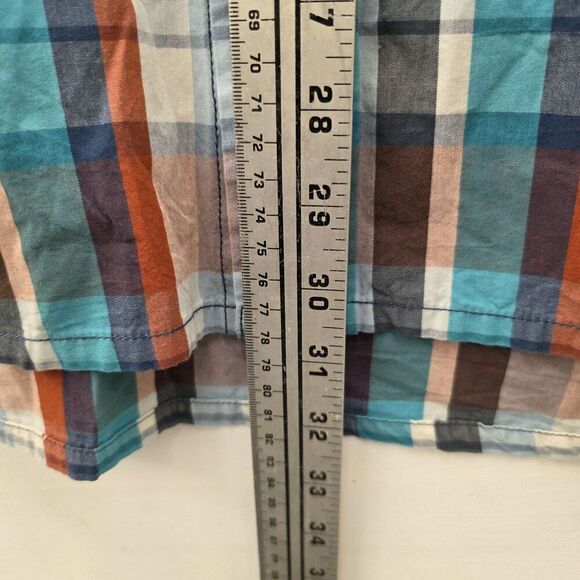 CODY JAMES Western Shirt Men XLarge Multicolor Plaid Short Sleeve Slim Fit - Picture 10 of 11